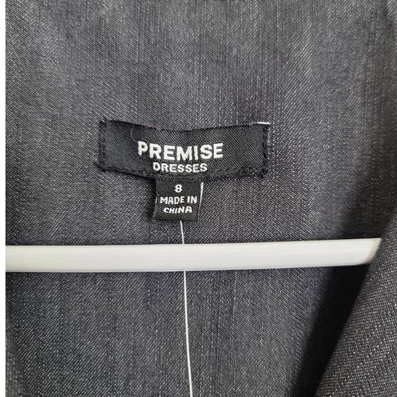 NWT Premise Ellwood Denim Indigo Utility Dress Size 8 - Picture 7 of 8